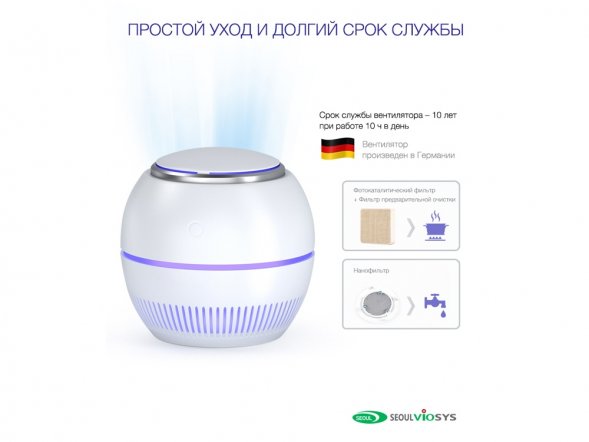 Переносной очиститель + обеззараживатель REMEZair RMA-101-01 