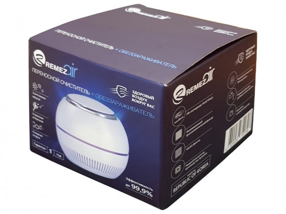 Переносной очиститель + обеззараживатель REMEZair RMA-101-01 