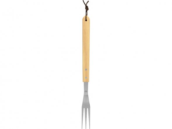 Вилка для барбекю с деревянной ручкой BBQ 