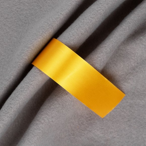 Лента сатиновая Satin 35 XL, желтая, 190 см 