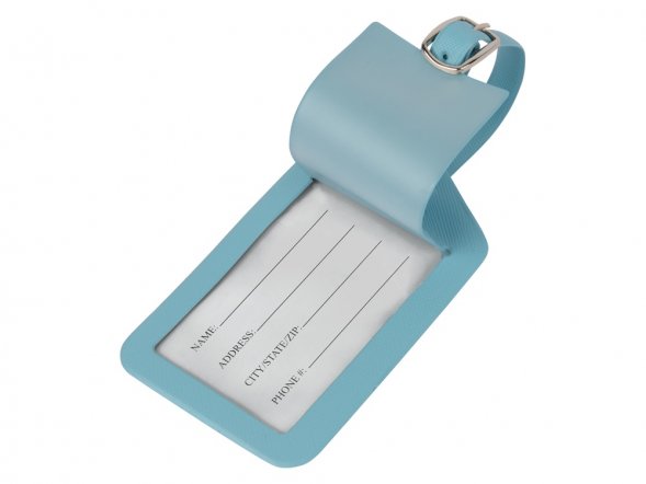 Багажная бирка Weekend из ПВХ, голубой 