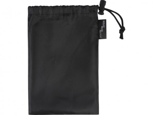 Austin, скакалка с мягкими ручками в чехле из переработанного PET-материала, черный 