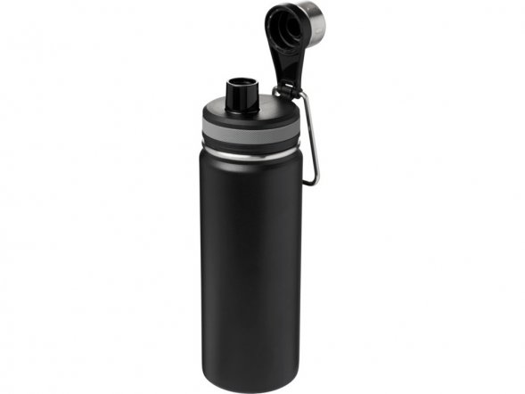 Спортивная бутылка Gessi объемом 590 мл с медной вакуумной изоляцией, черный 