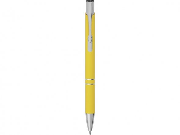 Ручка металлическая шариковая Legend Gum софт-тач, желтый 