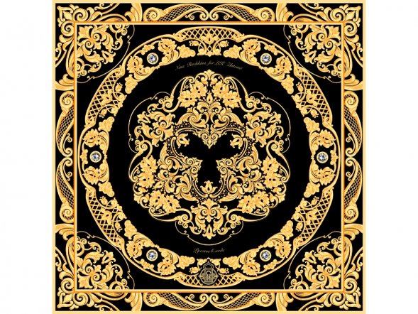 Платок Златоустовская гравюра 