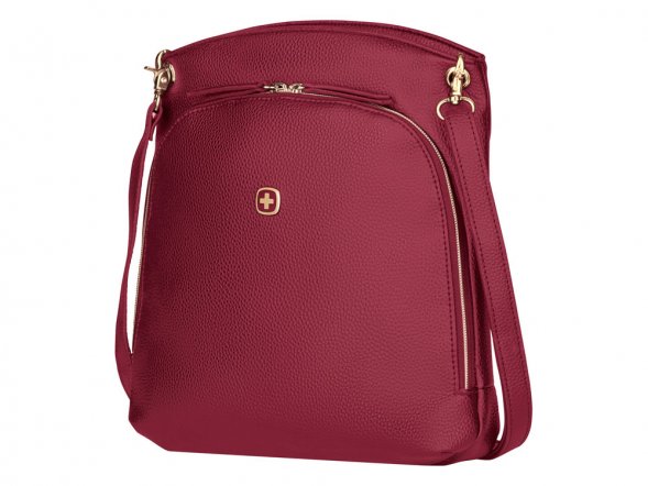 Сумка женская WENGER LeaSophie через плечо, красная, ПВХ/Полиэстер, 28x29x7см 