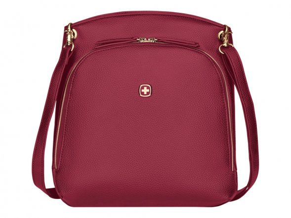 Сумка женская WENGER LeaSophie через плечо, красная, ПВХ/Полиэстер, 28x29x7см 