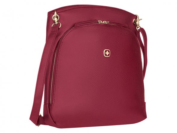 Сумка женская WENGER LeaSophie через плечо, красная, ПВХ/Полиэстер, 28x29x7см 