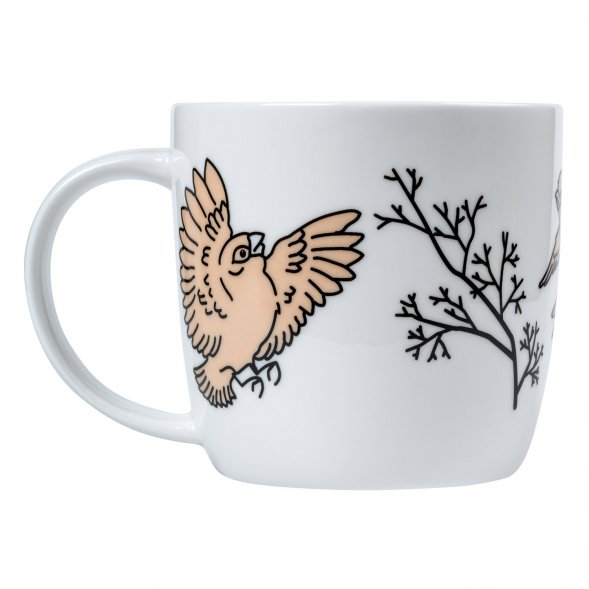 Кружка фарфоровая Dafna Птицы 