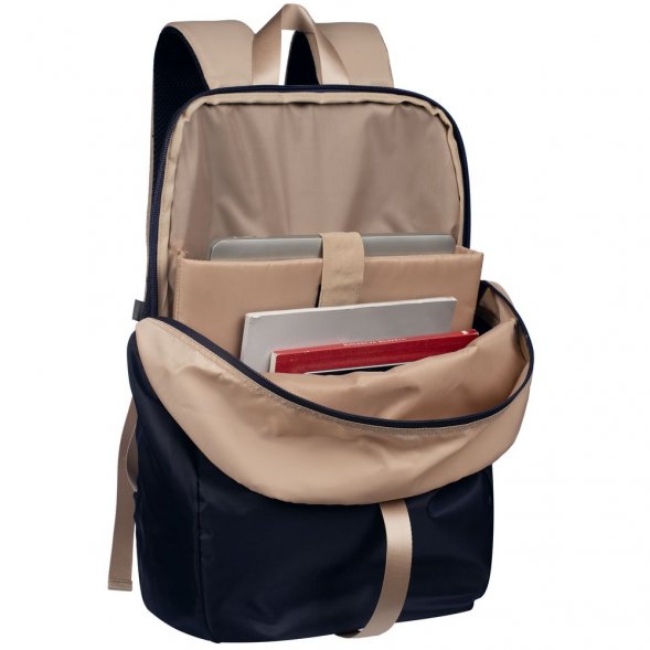 Рюкзак coolStuff, темно-синий с бежевым 