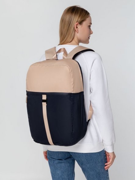 Рюкзак coolStuff, темно-синий с бежевым 