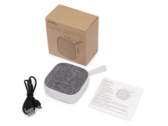 Портативная колонка Arietta, белый 