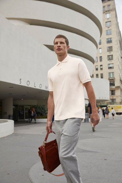 Рубашка поло Heavymill ярко-синяя 