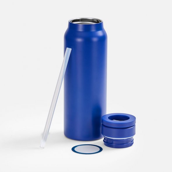 Термобутылка Magnus с магнитным держателем для телефона, синяя 