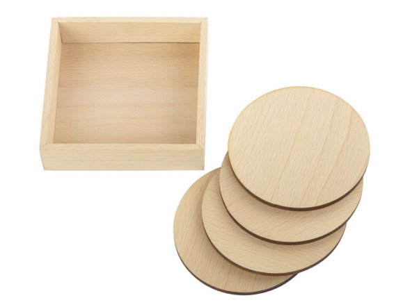 Набор круглых костеров на подставке Drink 