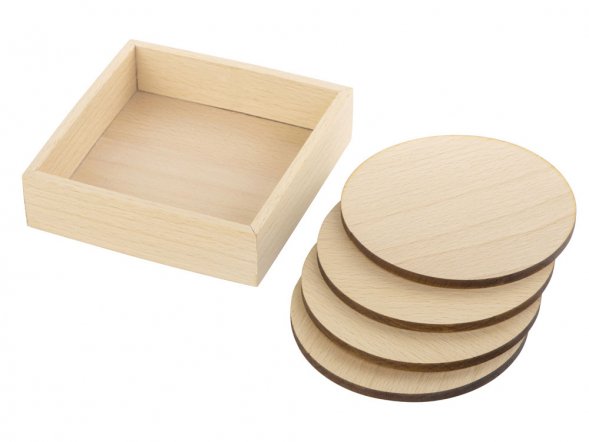 Набор круглых костеров на подставке Drink 