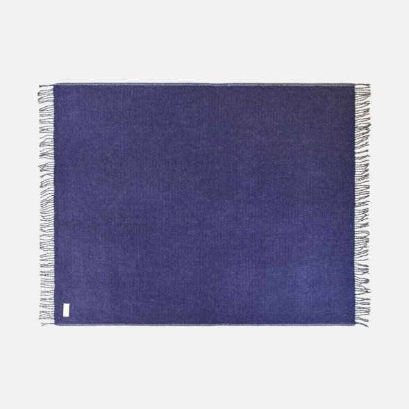 Плед Devika, синий с серым 