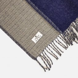 Плед Devika, синий с серым