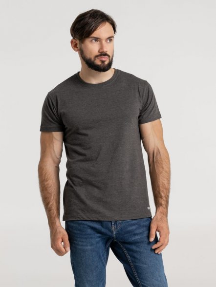 Футболка унисекс Firm Wear, черный меланж 