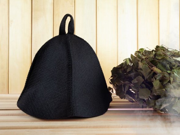 Банная шапка Heat Off, черная 