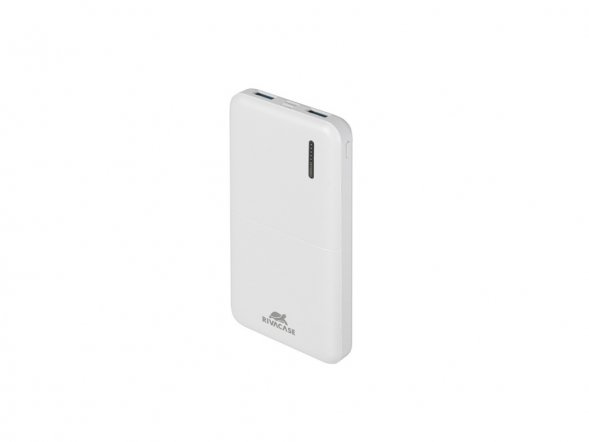 RIVACASE VA2532 (10000 мАч) QC/PD 20W внешний аккумулятор с дисплеем, белый 12/48 