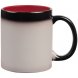 Кружка-хамелеон On Display, матовая, черная с красным 