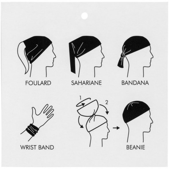 Многофункциональная бандана Bolt, черная 