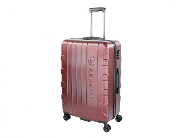 Чемодан BUGATTI Galatea, красный, поликарбонат / АБС-пластик, 53х30,5х77 см, 96 л 