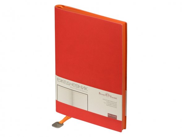 Ежедневник А5 недатированный Mercury, красный 