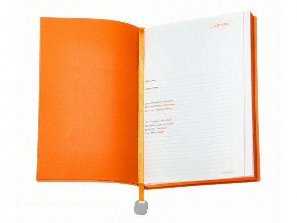 Ежедневник А5 недатированный Mercury, красный 