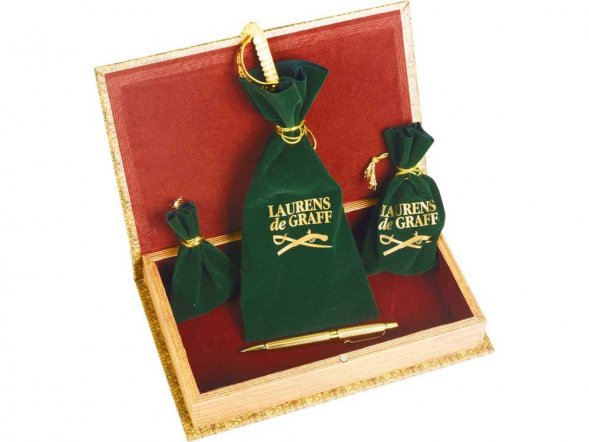 Набор: часы песочные, нож для бумаг, ручка шариковая, брелок-термометр Клипер 