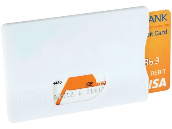 Защитный RFID чехол для кредитной карты Arnox, белый 