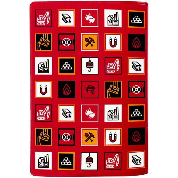 Обложка для паспорта Industry, металлургия 