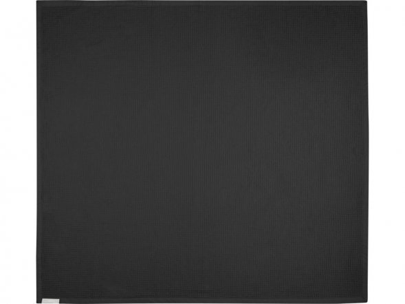 Вафельное одеяло Abele 150 x 140 см из хлопка, сплошной черный 
