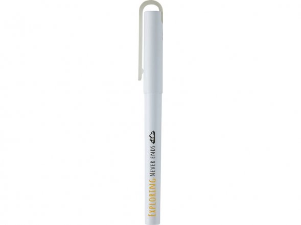 Гелевая ручка Mauna из переработанного PET-пластика, белый 