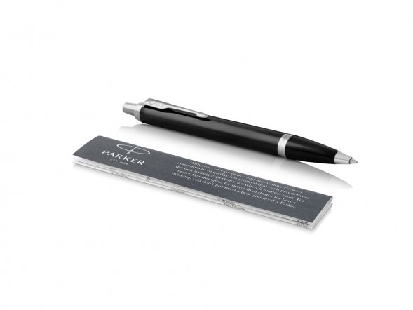 Ручка шариковая Parker IM Core Black CT, черный/серебристый 
