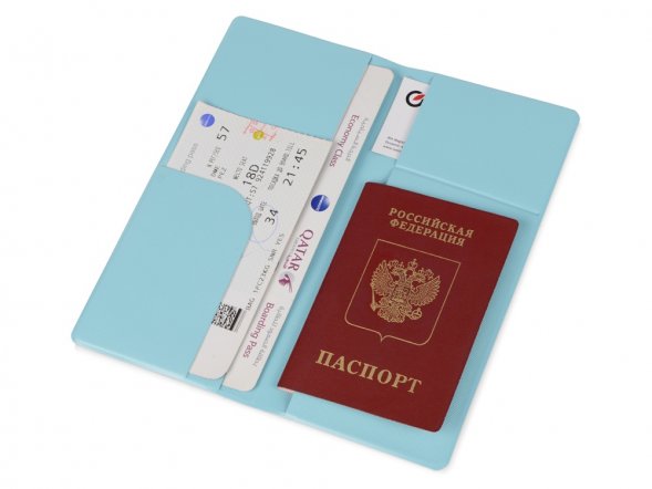 Дорожный органайзер Weekend из ПВХ, голубой 