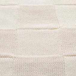 Плед Cella вязаный, бежевый (без подарочной коробки)