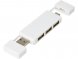 Mulan Двойной USB 2.0-хаб, белый 
