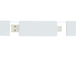 Mulan Двойной USB 2.0-хаб, белый