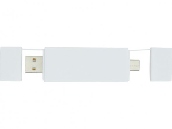 Mulan Двойной USB 2.0-хаб, белый 