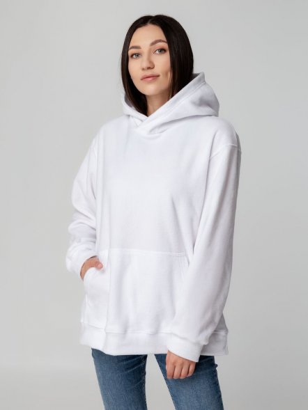 Худи флисовое унисекс Manakin, черное 