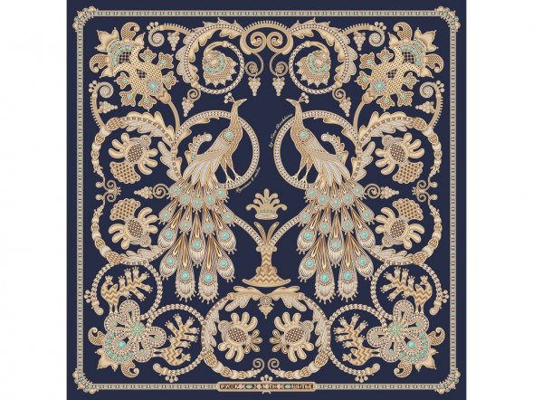 Платок Русское золотное шитьё 