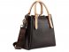 Сумка женская BUGATTI Ella, тёмно-коричневая, полиуретан, 27х12х23,5 см 