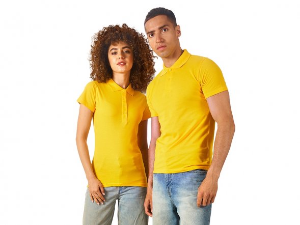 Рубашка поло First женская, золотисто-желтый 