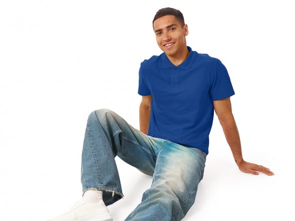 Рубашка поло First мужская, кл. синий 