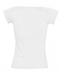 Футболка женская Melrose 150 с глубоким вырезом, белая