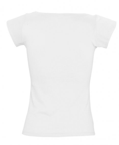 Футболка женская Melrose 150 с глубоким вырезом, белая 