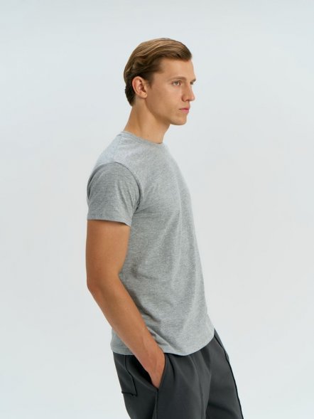 Футболка унисекс Regent 150, серый меланж 