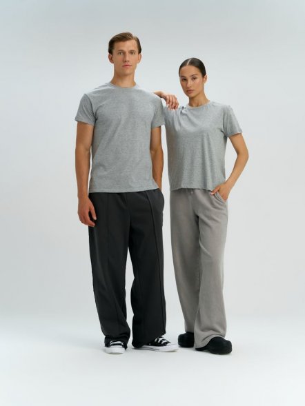 Футболка унисекс Regent 150, серый меланж 